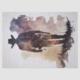 Cowboy Western Watercolor Decoupage Tissue Paper