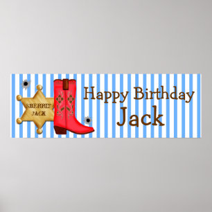 Cowboy Wild West  Banner Poster