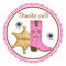 Cowboy  Wild West  Birthday  Stickers
