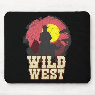 Cowboy Wild West Western Country Saddle Gift Mouse Pad