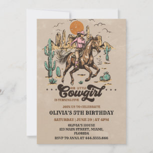 Cowboy Wild Western Birthday Invitation