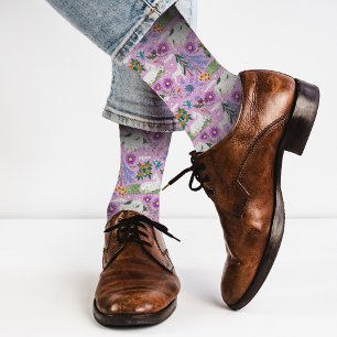 Cowboy Wildlife Nature Horse Lila Socks