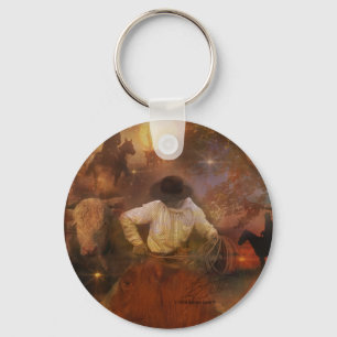 Cowboys - Boots, Wild Horses & Western Sunsets Keychain