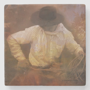 Cowboys - Boots, Wild Horses & Western Sunsets Stone Coaster