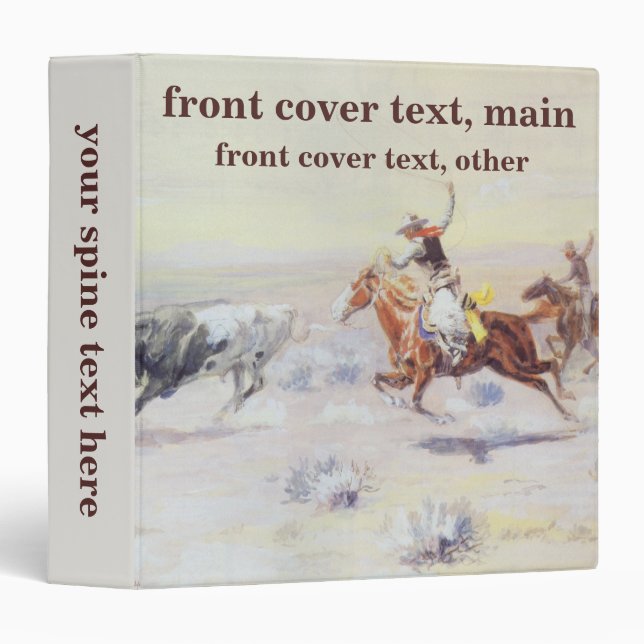 Cowboys from the Bar Triangle by CM Russell Binder (Front/Spine)