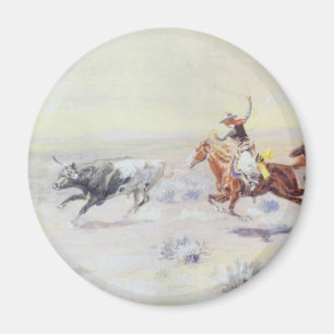 Cowboys from the Bar Triangle by CM Russell Magnet