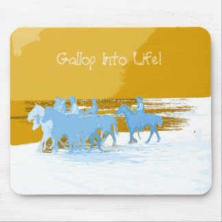 cowboys, Gallop Into Life! Mouse Pad