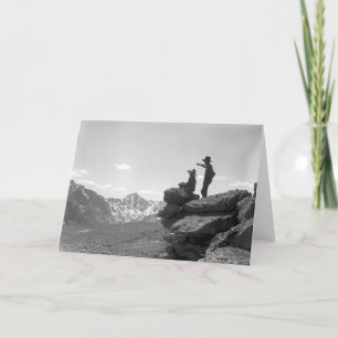 Cowboys on a ridge card