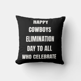 Cowboys Sucks Throw Pillow