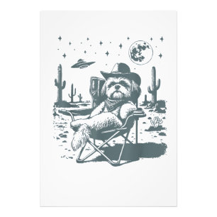  Cowboys UFO Western Photo Print