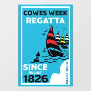 Cowes Isle Of White Yacht Regatta Window Cling