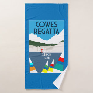 Cowes Isle of Wight Yacht Regatta Bath Towel