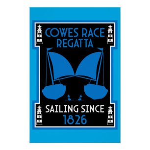 Cowes Isle of Wight Yacht Regatta Poster