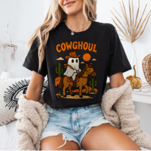 Cowghoul Cute Western Ghost Country Halloween T-Shirt