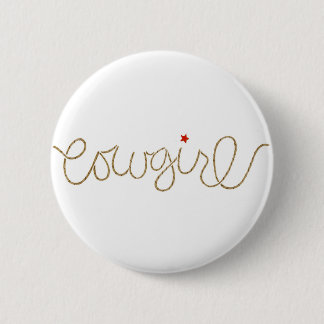cowgirl 2 inch round button