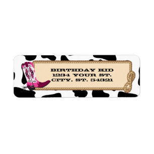 Cowgirl Address Labels