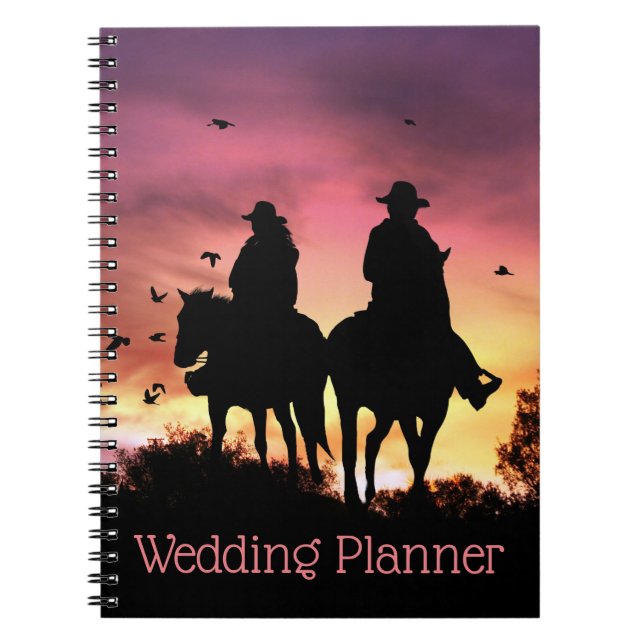 Cowgirl and Cowboy Wedding Planner Notebook (Front)