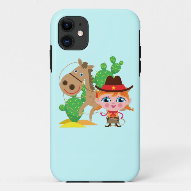 Cowgirl and Horse Case-Mate iPhone Case (Back)