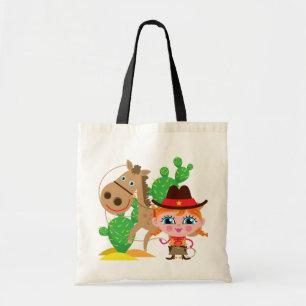 Cowgirl and Horse Tote Bag