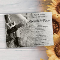 Cowgirl and Sunflowers Country Ranch Wedding