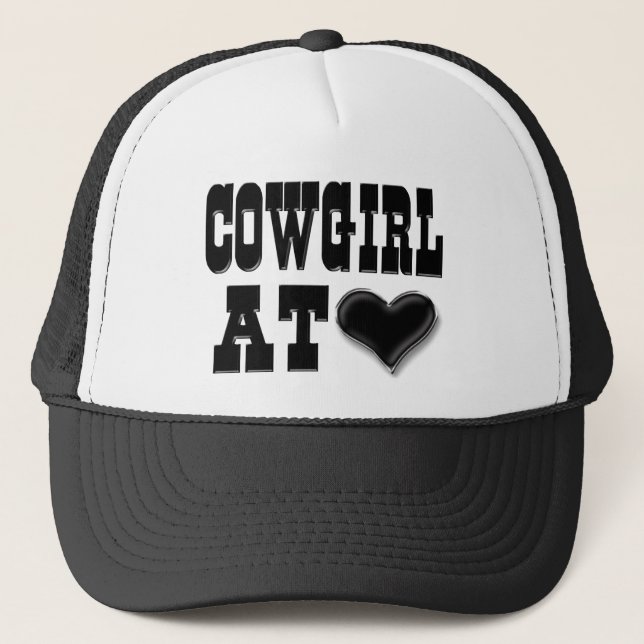 Cowgirl at Heart Trucker Hat (Front)