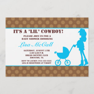 Cowgirl Baby Shower Invitation