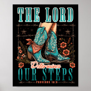 Cowgirl Bible Scripture Verse Western Jesus For Wo Poster