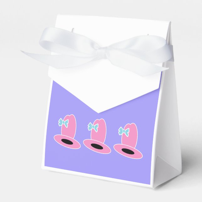 Cowgirl Birthday Favor Box (Front Side)