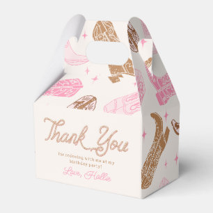 Cowgirl Birthday Party Favour Boxes
