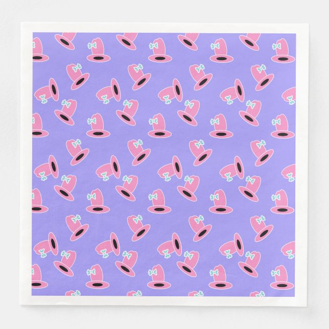 Cowgirl Birthday Party Napkin (Front)