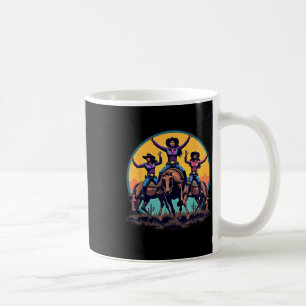 Cowgirl Black Girl Western Rodeo Melanin Black His Coffee Mug