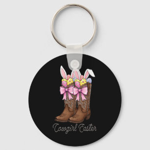 Cowgirl Boots Coquette Easter Cowboy Western Easte Keychain