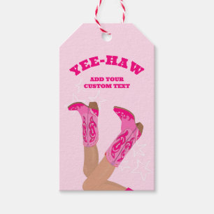 Cowgirl Boots Custom Personalized Gift Tags