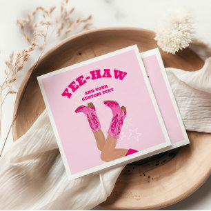 Cowgirl Boots Custom Personalized Napkin