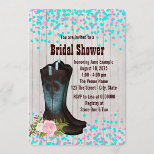 Cowgirl Bridal Shower Invitation