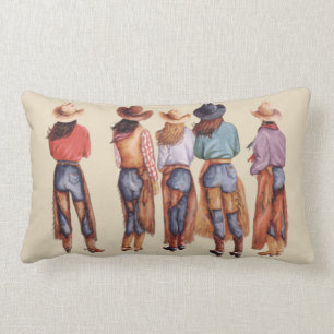 Cowgirl Butts Lumbar Pillow