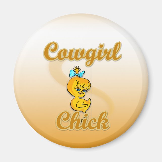 Cowgirl Chick Magnet (Front)