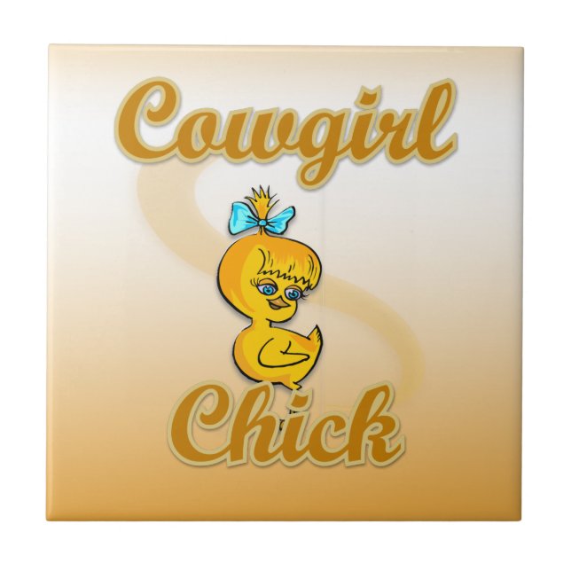 Cowgirl Chick Tile (Front)