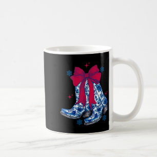 Cowgirl Christmas Funny Coquette Bow Boots Gift Me Coffee Mug