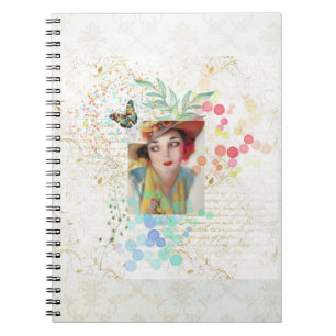 Cowgirl Collage in the Art Deco style. Notebook