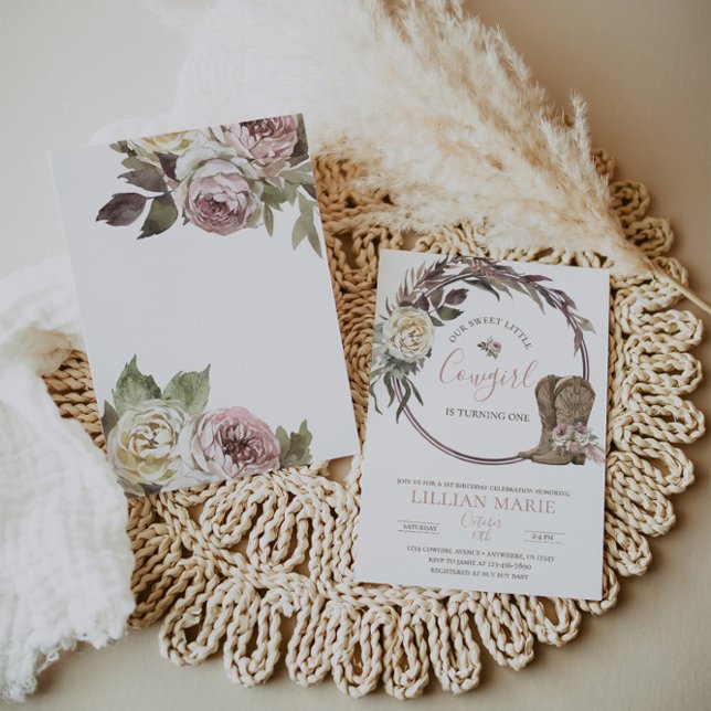 Cowgirl Country Rustic Birthday Invitation (Créateur téléchargé)