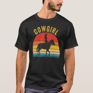 Cowgirl Cow Girl Horse Brown Cowgirl 1 T-Shirt