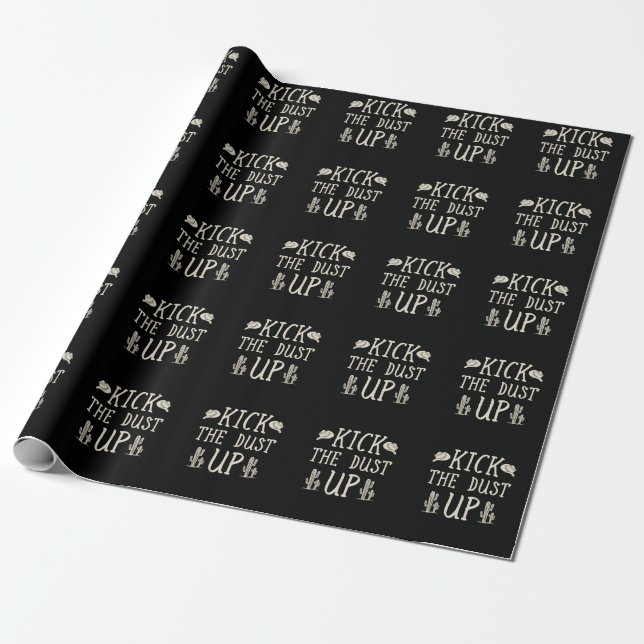 Cowgirl Cowboy Western Country Music Lover Wrapping Paper (Unrolled)