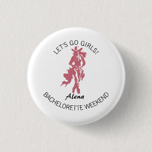 Cowgirl Crew Bachelorette Bash 1 Inch Round Button