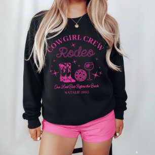 Cowgirl Crew Rodeo Personalized Bachelorette Party Sweatshirt