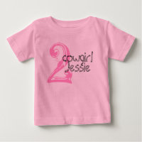 Cowgirl Customizable 2nd Birthday Tshirt