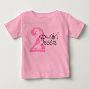 Cowgirl Customizable 2nd Birthday Tshirt