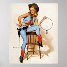 Cowgirl Deputy Pin Up