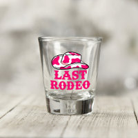 Cowgirl Disco Last Rodeo Bachelorette Shot Glass