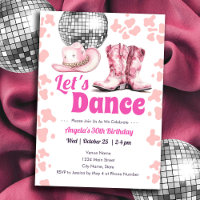 Cowgirl Disco PINK Dance Party Adult Birthday